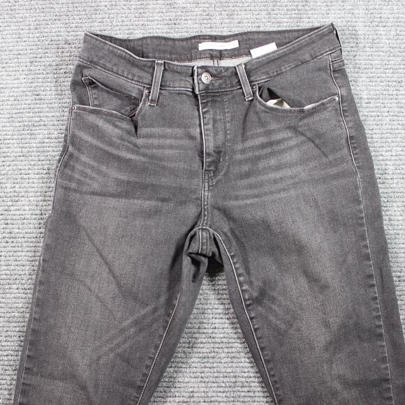 Levi’s Classic Mid Rise Skinny Womens 31x30 Charcoal Gray Stretch - Picture 3 of 10